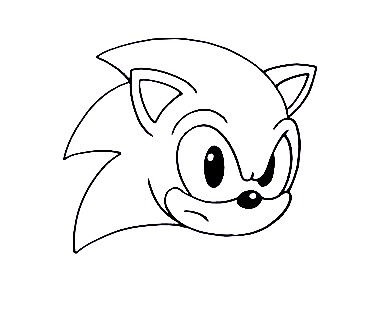 7 Simple Steps To Create Great Sonic Drawing - How To Draw A Sonic 2 Sonic-Drawing-1