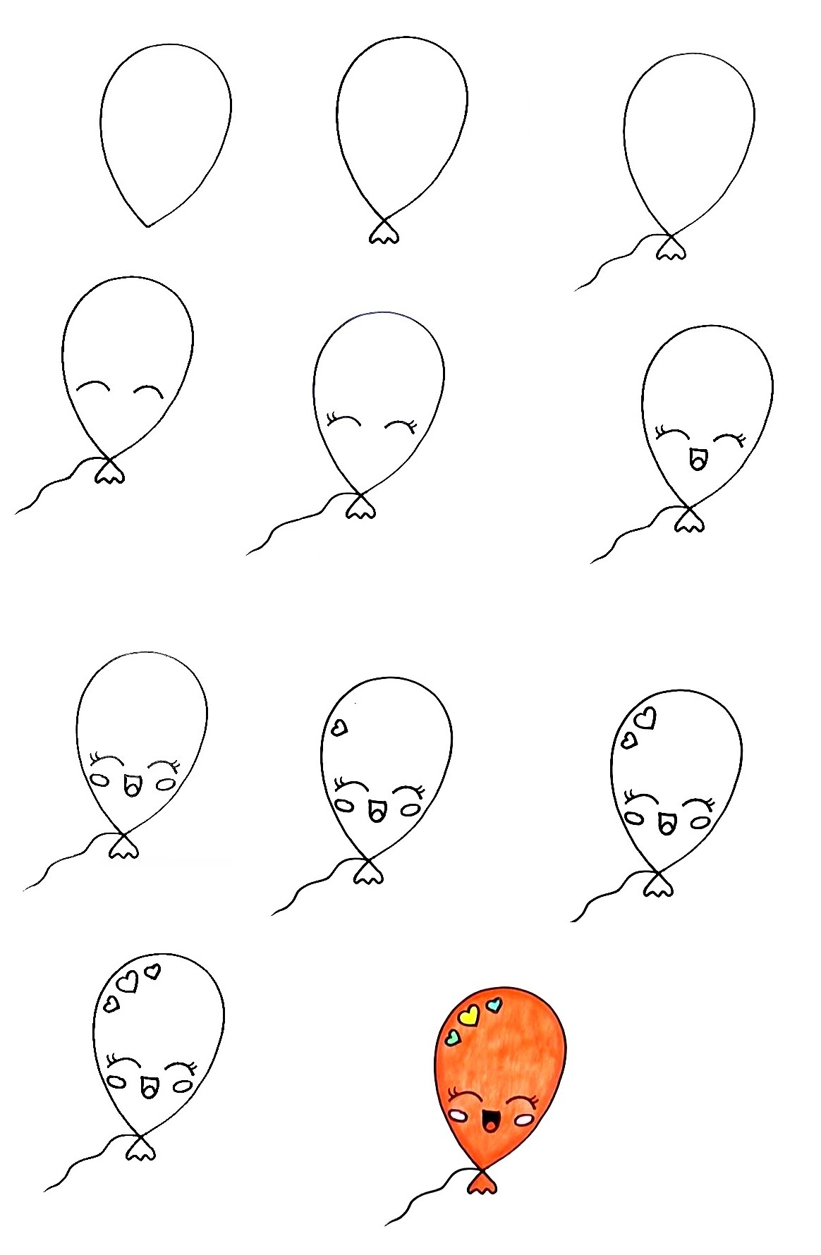 Balloon Drawing Is Complete In 11 Easy Steps 1 Balloon-Drawing