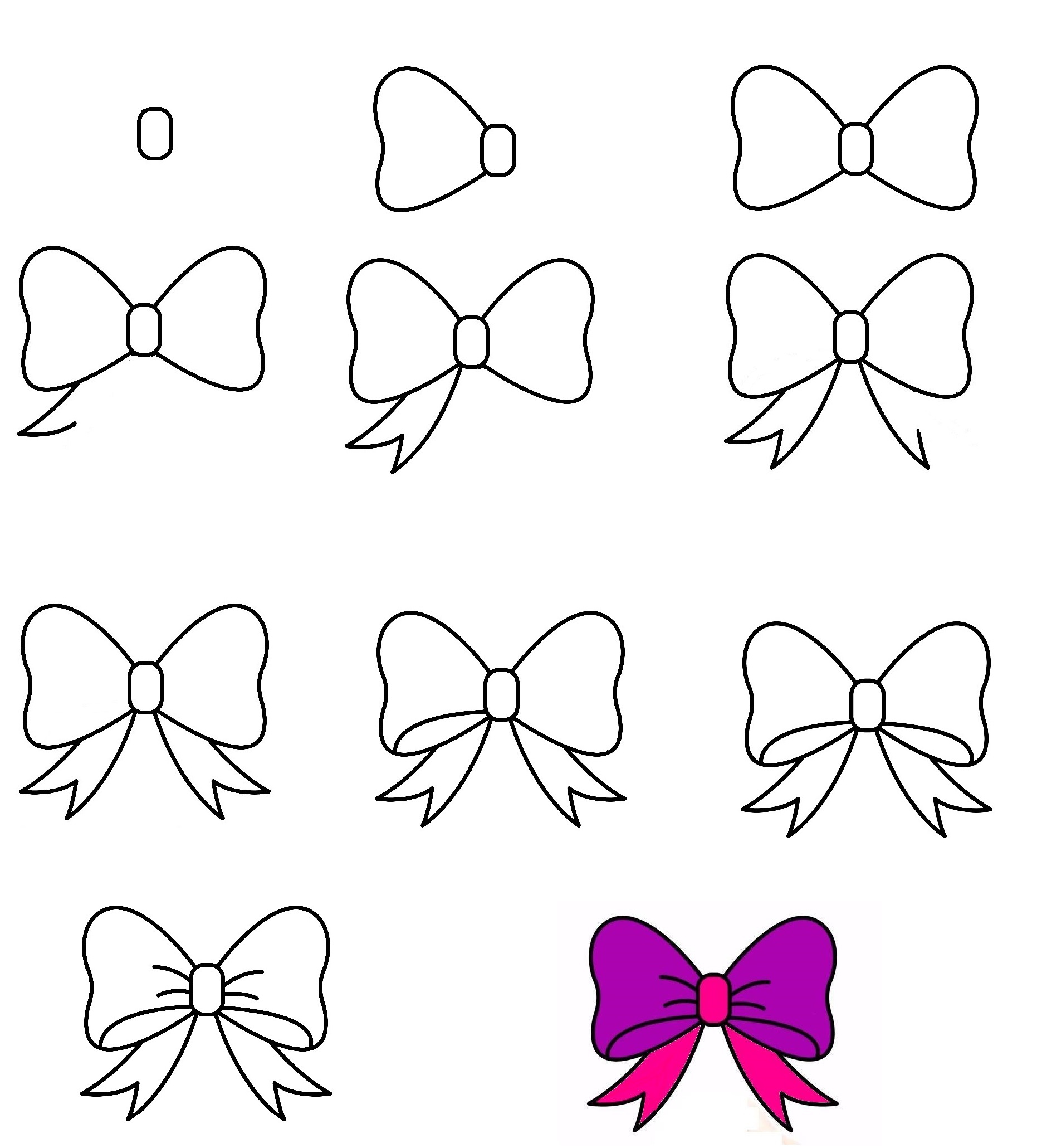 Ribbon Drawing Is Complete In 11 Simple Steps 1 Ribbon-Drawing