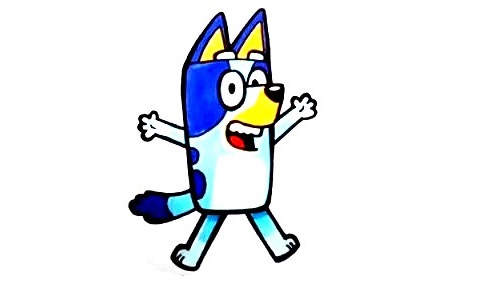 9 Steps Create Nice Bluey Drawing 10 Bluey-Drawing-9